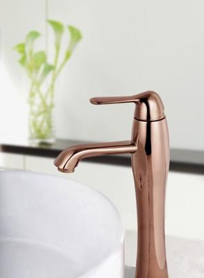 【浪浪高衛(wèi)浴品牌全銅鍍玫瑰金面盆水龍頭】?jī)r(jià)格_廠家_圖片 -